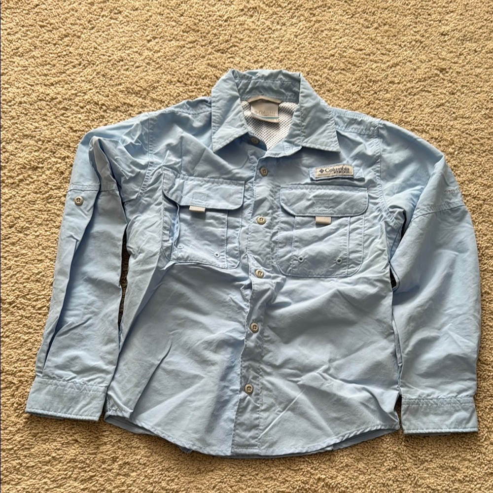 Columbia Light Blue Button-Up Shirt